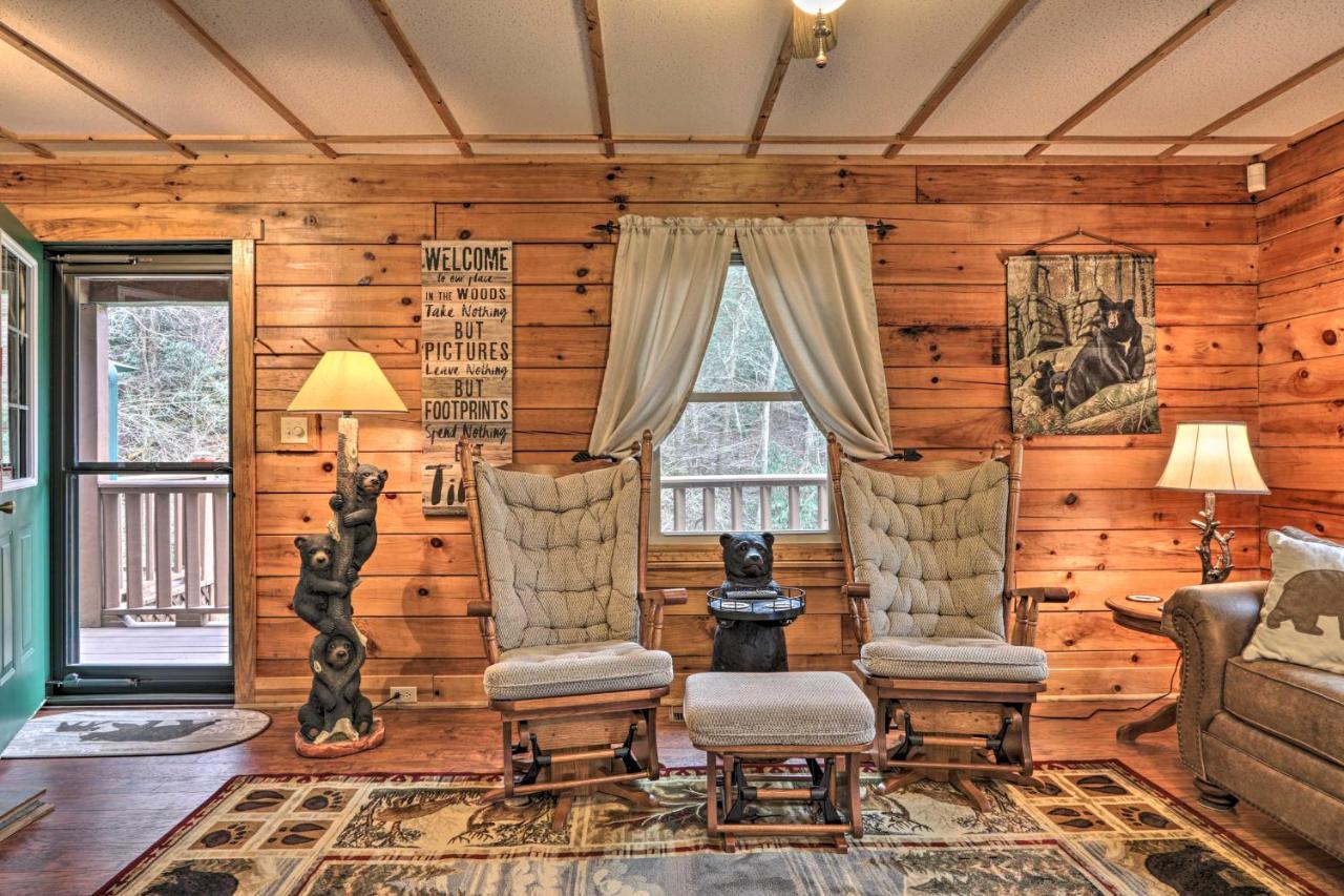 Smoky Mountain Cozy Cove Cabin Deck And Fire Pit! 코스비 외부 사진
