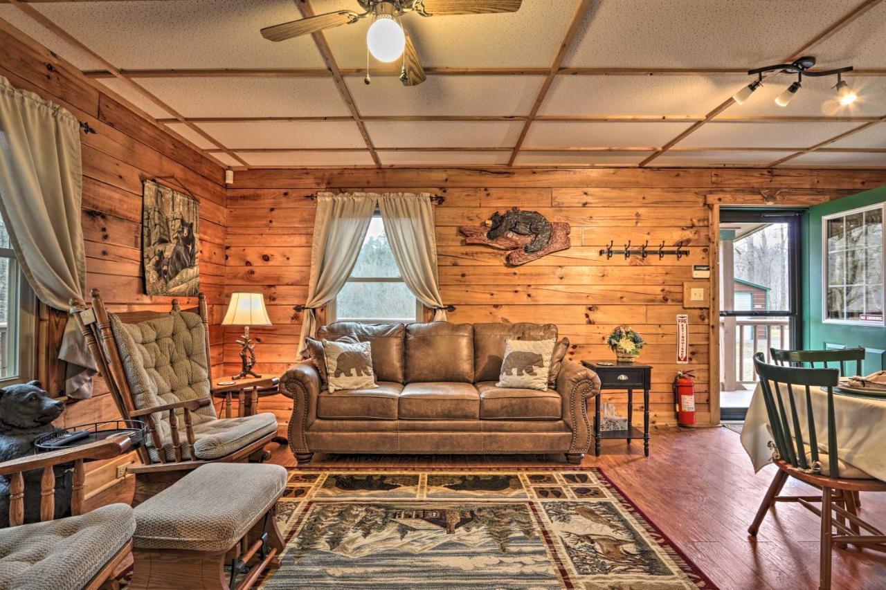Smoky Mountain Cozy Cove Cabin Deck And Fire Pit! 코스비 외부 사진